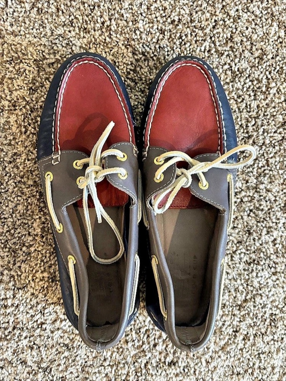 Men’s Sperry “America’s cup” Boat Shoe- Red, White & Blue US 10 M